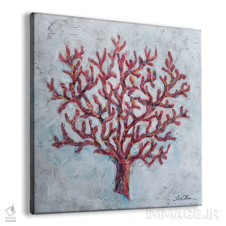 تابلو دکوراتیو "مرجان" اثر لیندا اولسن - نمای پرسپکتیو محصول