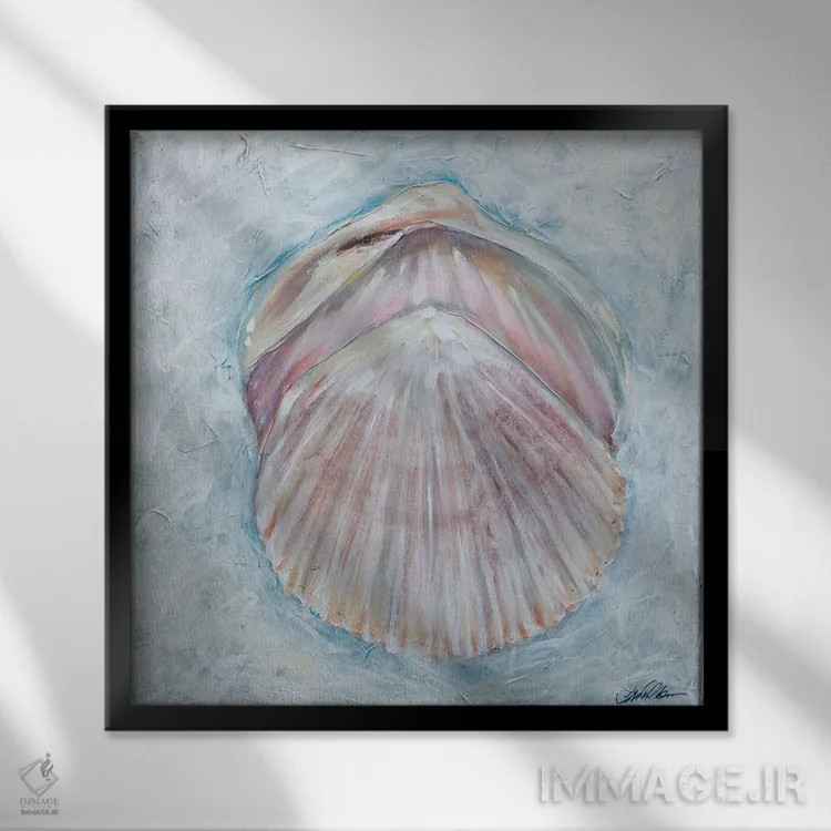 تابلو دکوراتیو "هم پوشانی" اثر لیندا اولسن - نمای قابدار مشکی