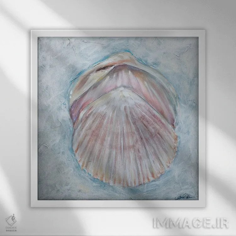 تابلو دکوراتیو "هم پوشانی" اثر لیندا اولسن - نمای قابدار سفید