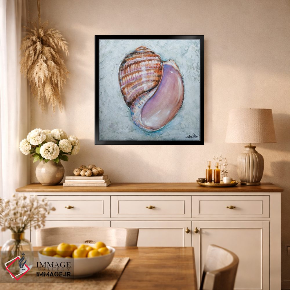 تابلو دکوراتیو "خطوط صدف" اثر لیندا اولسن - D1B