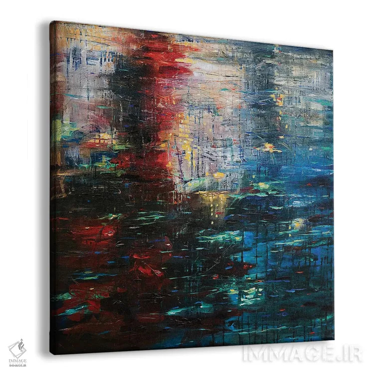 تابلو دکوراتیو "انعکاس های چشم انداز شهری" اثر لیندا اولسن - نمای پرسپکتیو محصول