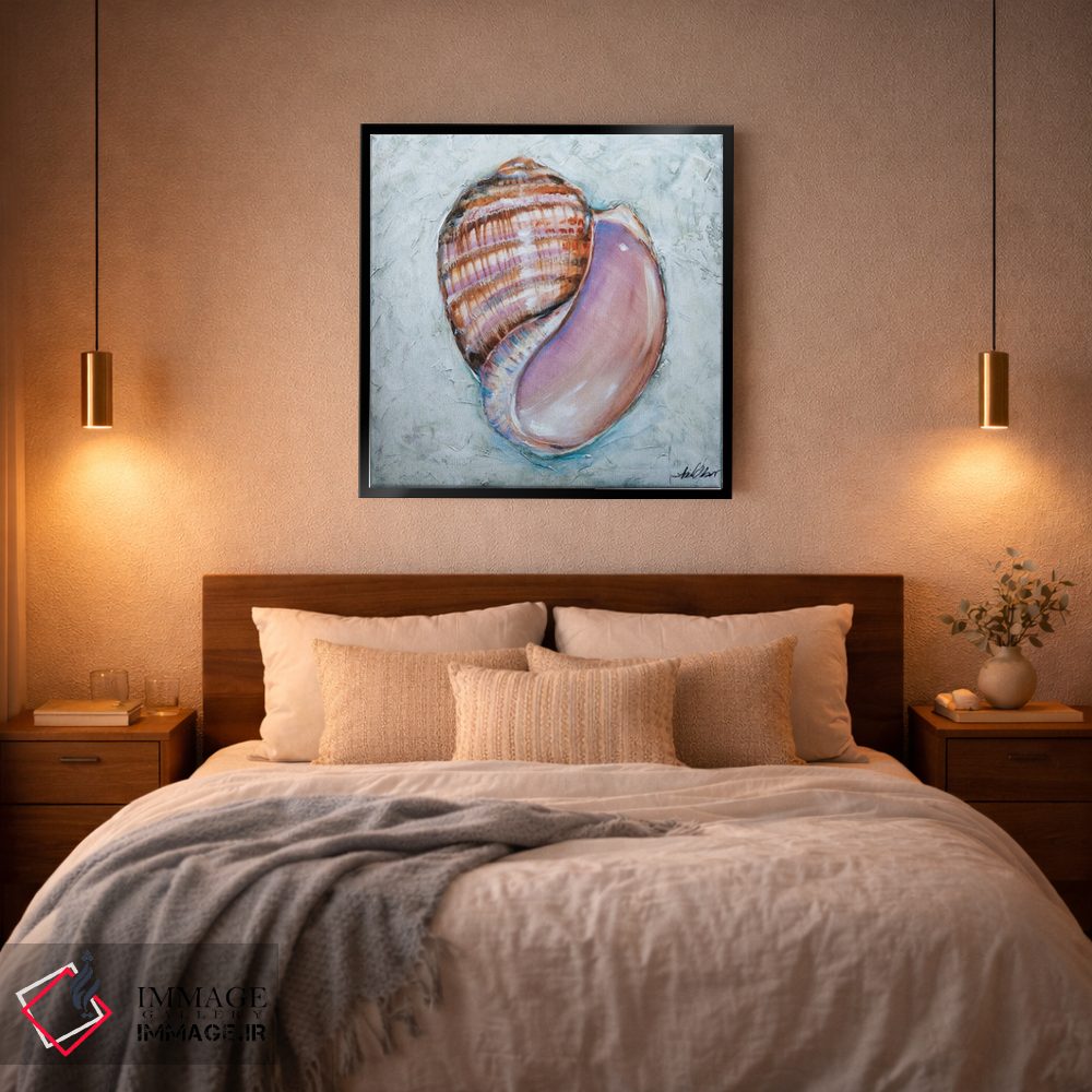 تابلو دکوراتیو "خطوط صدف" اثر لیندا اولسن - D4B