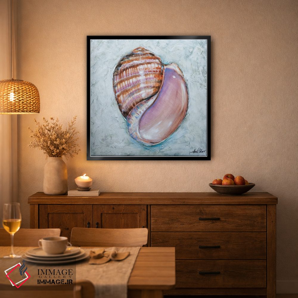 تابلو دکوراتیو "خطوط صدف" اثر لیندا اولسن - D5B