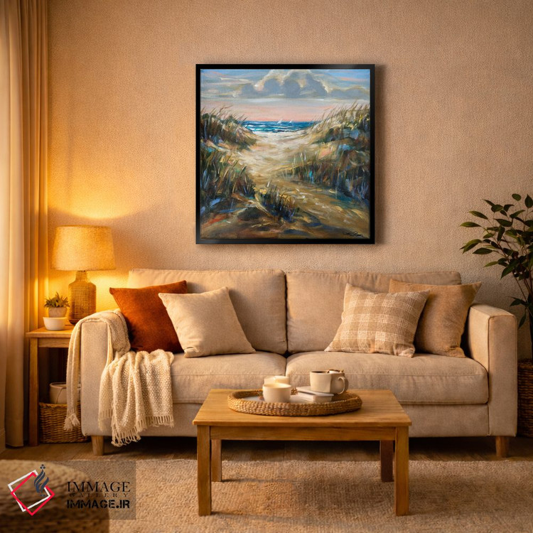 تابلو دکوراتیو "بعدازظهر شنزار" اثر لیندا اولسن - D3B