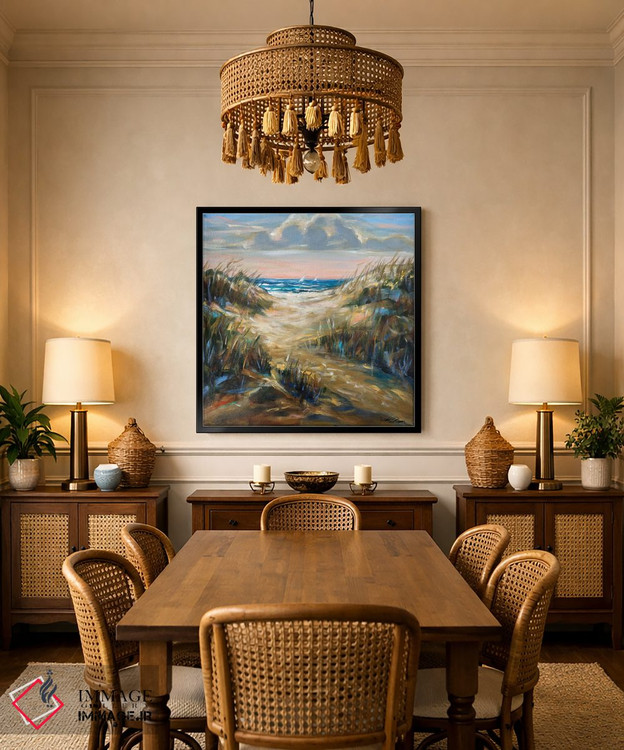 تابلو دکوراتیو "بعدازظهر شنزار" اثر لیندا اولسن - D4B