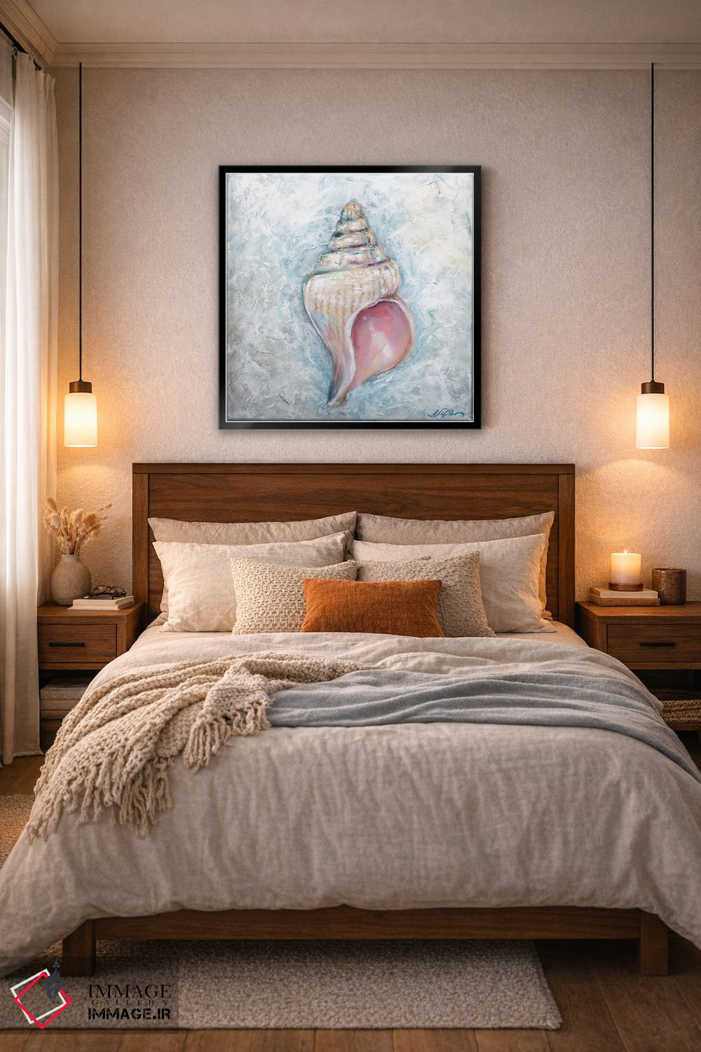 تابلو دکوراتیو "صدف" اثر لیندا اولسن - D6B