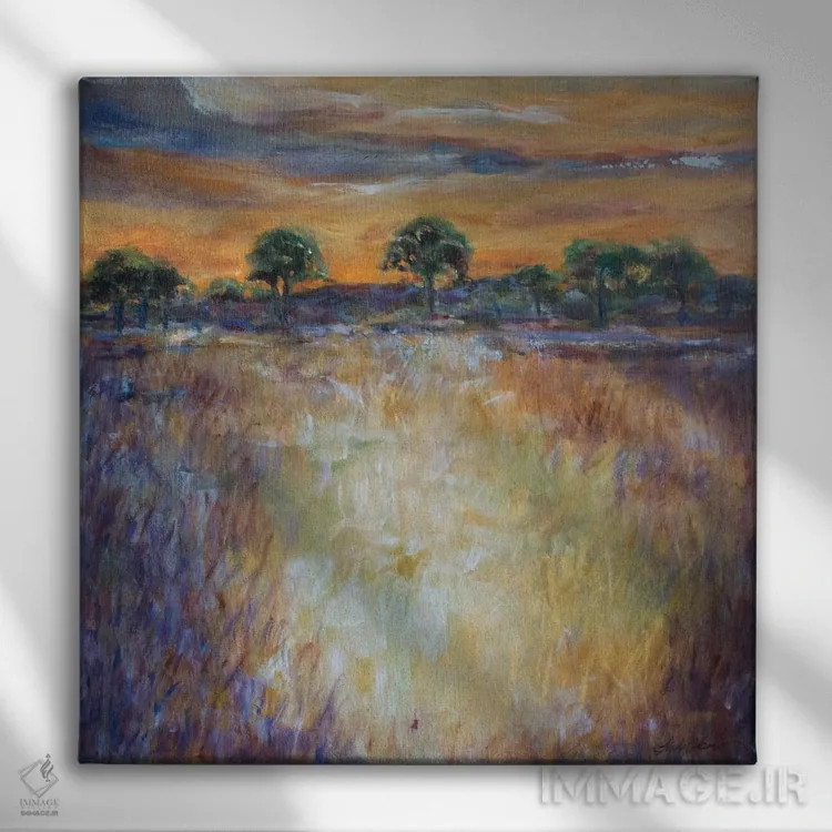 تابلو دکوراتیو یک خرگوش اثر لیندا اولسن - نمای روبهرو روی دیوار