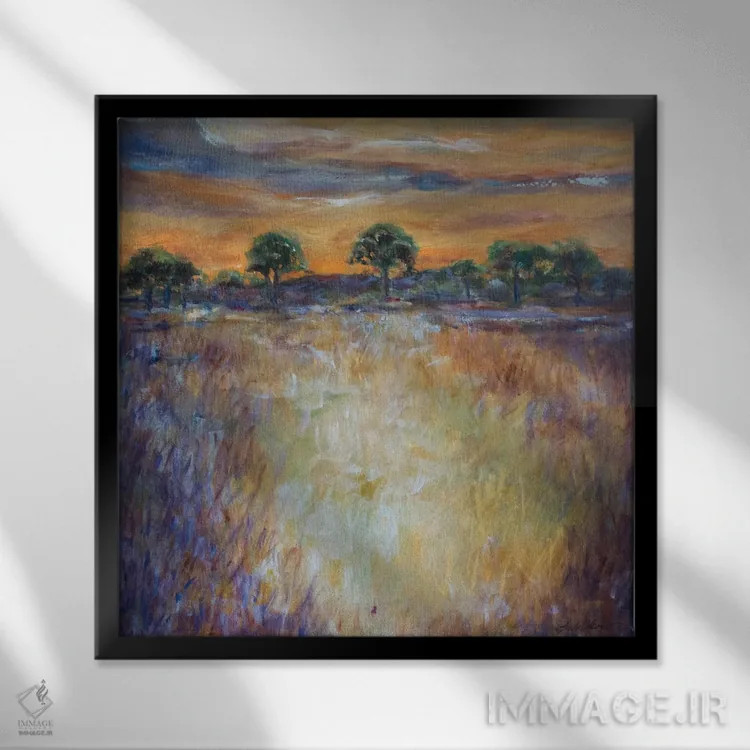 تابلو دکوراتیو یک خرگوش اثر لیندا اولسن - نمای قابدار مشکی