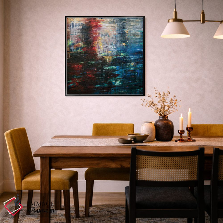 تابلو دکوراتیو "انعکاس های چشم انداز شهری" اثر لیندا اولسن - D6B