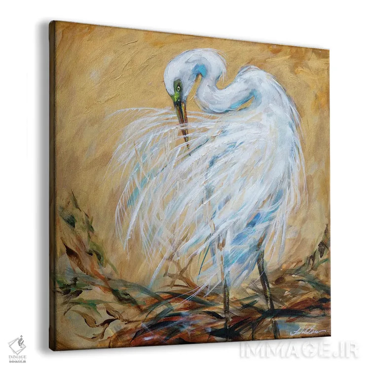 تابلو دکوراتیو آرایش کردن اثر لیندا اولسن - نمای پرسپکتیو محصول