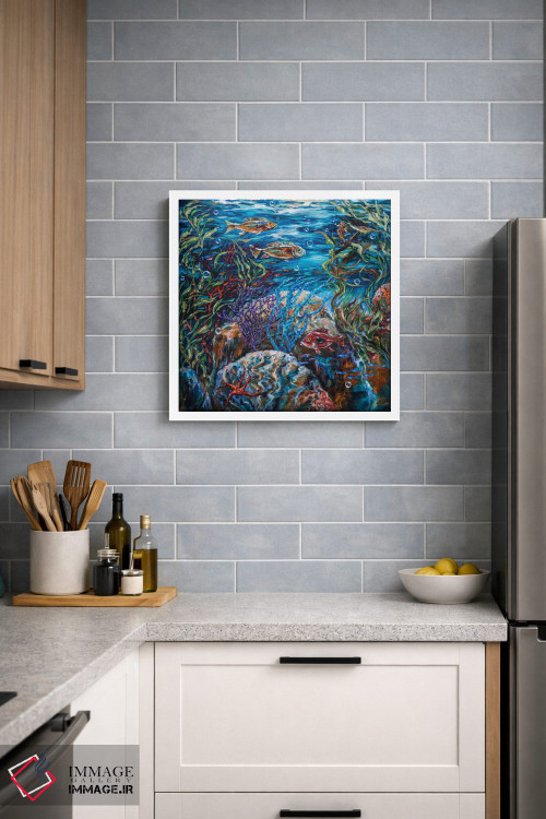 تابلو دکوراتیو "صخره جشن" اثر لیندا اولسن - D2W