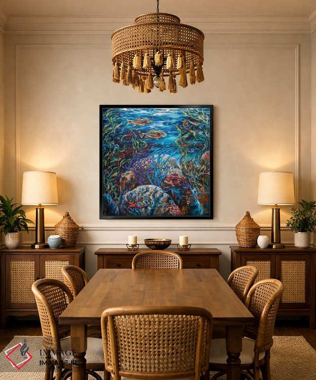 تابلو دکوراتیو "صخره جشن" اثر لیندا اولسن - D3B