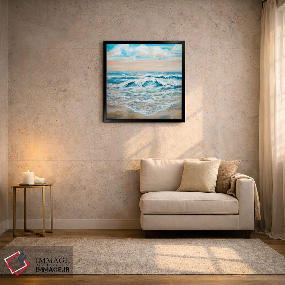 تابلو انتزاعی موج سواری تابستانی اثر لیندا اولسن - D3B