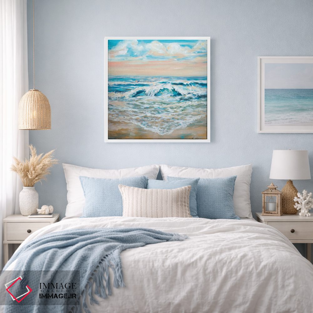 تابلو انتزاعی موج سواری تابستانی اثر لیندا اولسن - D2W