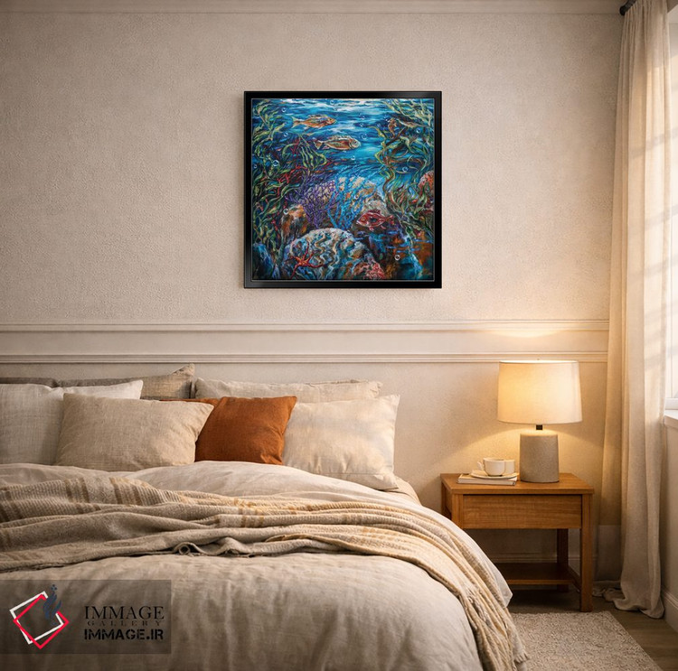 تابلو دکوراتیو "صخره جشن" اثر لیندا اولسن - D6B