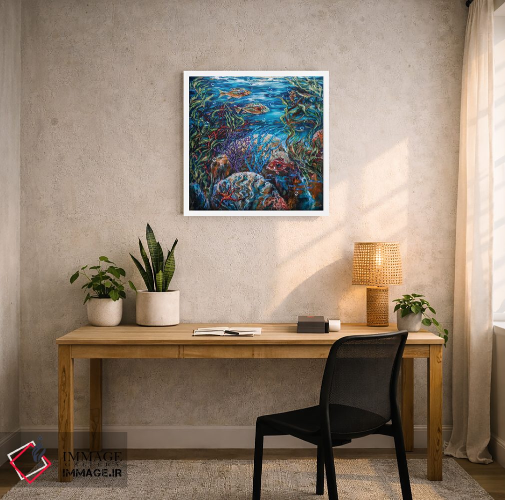 تابلو دکوراتیو "صخره جشن" اثر لیندا اولسن - D5W