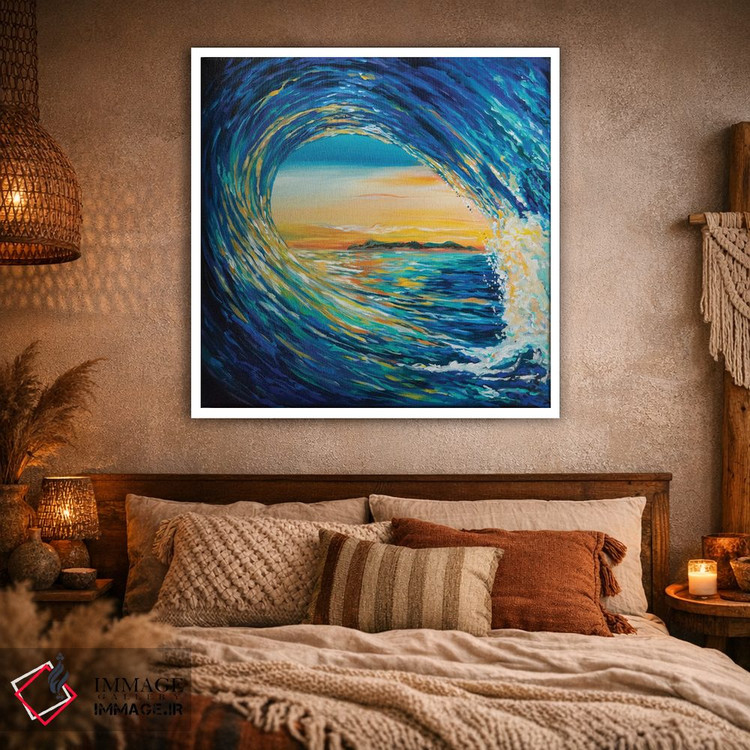 تابلو دکوراتیو پیچش غروب آفتاب اثر لیندا اولسن - D1W