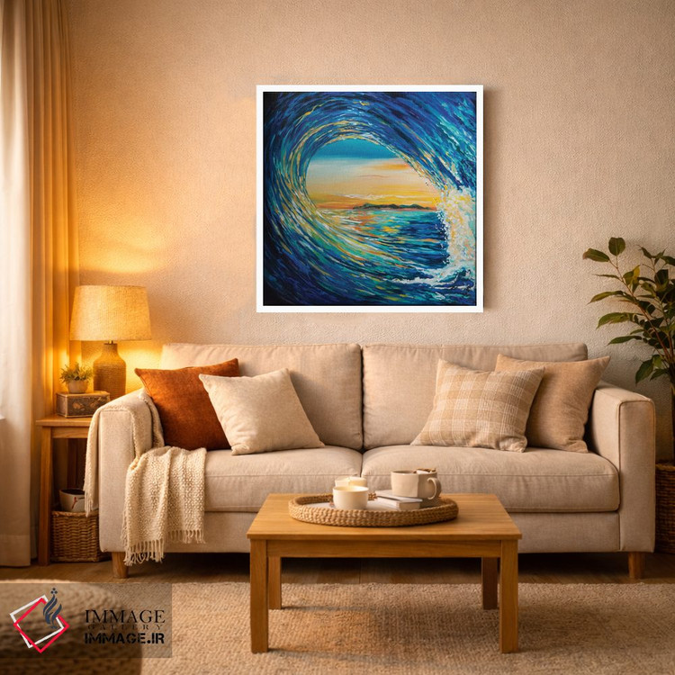 تابلو دکوراتیو پیچش غروب آفتاب اثر لیندا اولسن - D2W