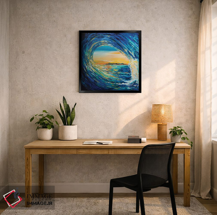 تابلو دکوراتیو پیچش غروب آفتاب اثر لیندا اولسن - D6B