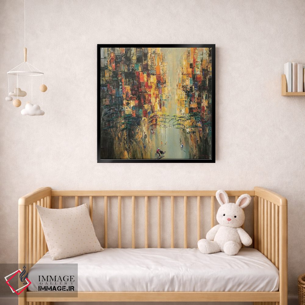 تابلو انتزاعی آفتابی در خیابان اثر له نگوک کوآن - D2B