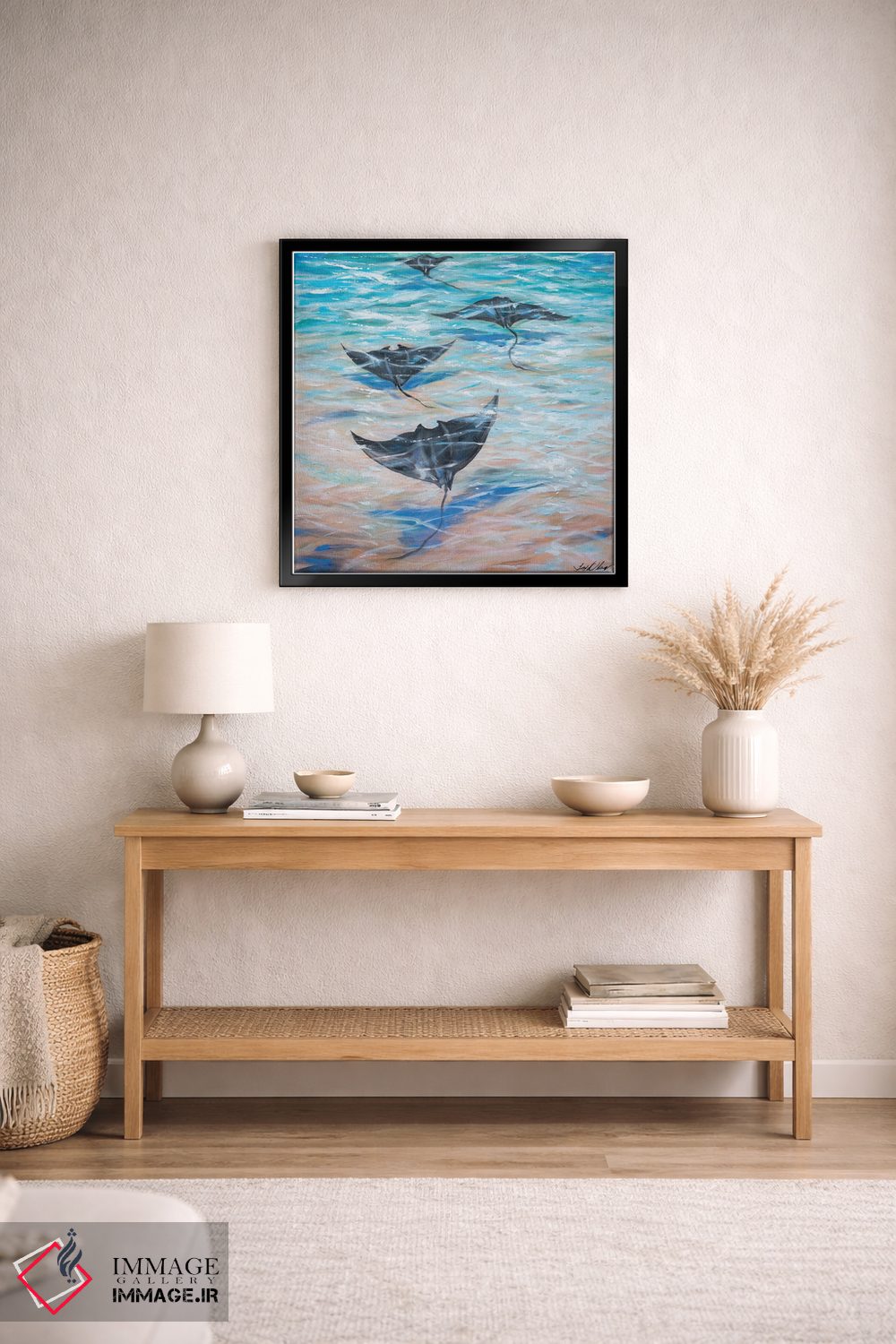 تابلو دکوراتیو قایقرانی زیر آب اثر لیندا اولسن - D2B