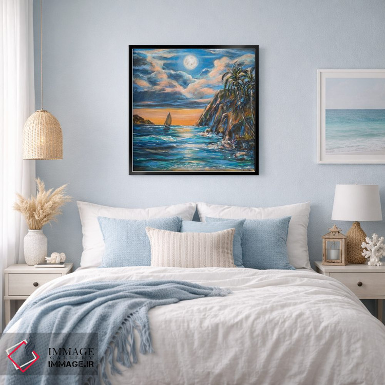 تابلو دکوراتیو عشق جزیره ای اثر لیندا اولسن - D3B