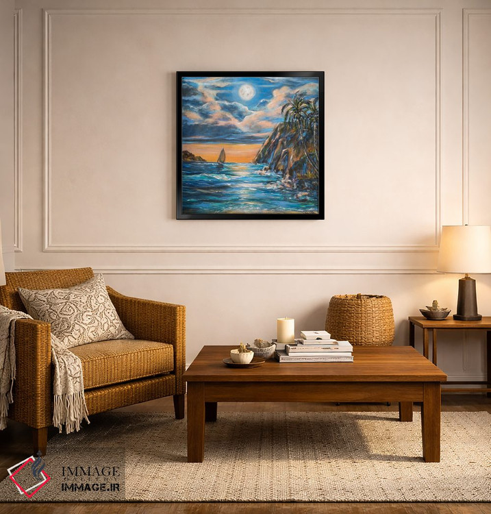 تابلو دکوراتیو عشق جزیره ای اثر لیندا اولسن - D5B