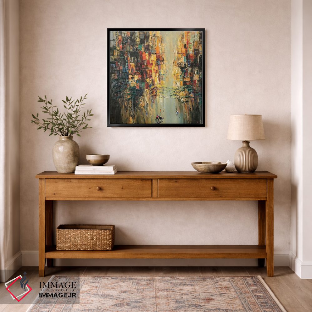 تابلو انتزاعی آفتابی در خیابان اثر له نگوک کوآن - D6B