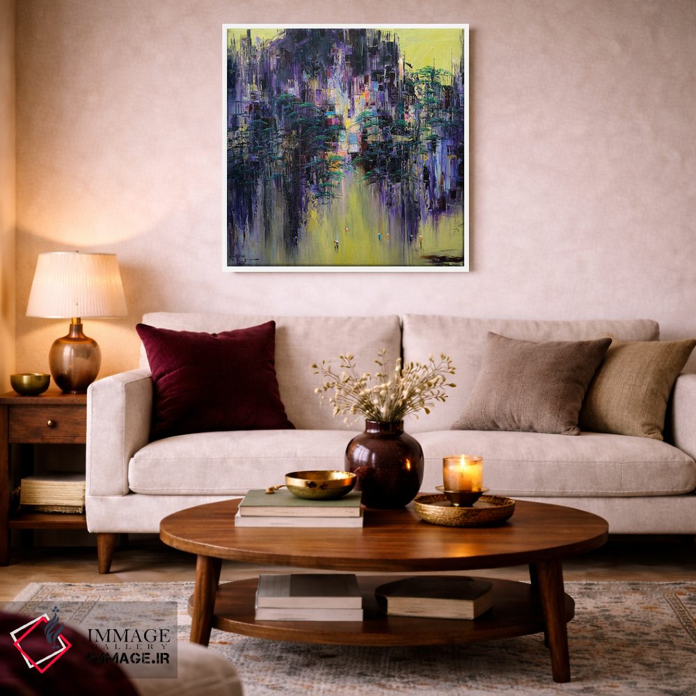 تابلو انتزاعی عصر در کوچه قدیمی اثر له نگوک کوآن - D2W