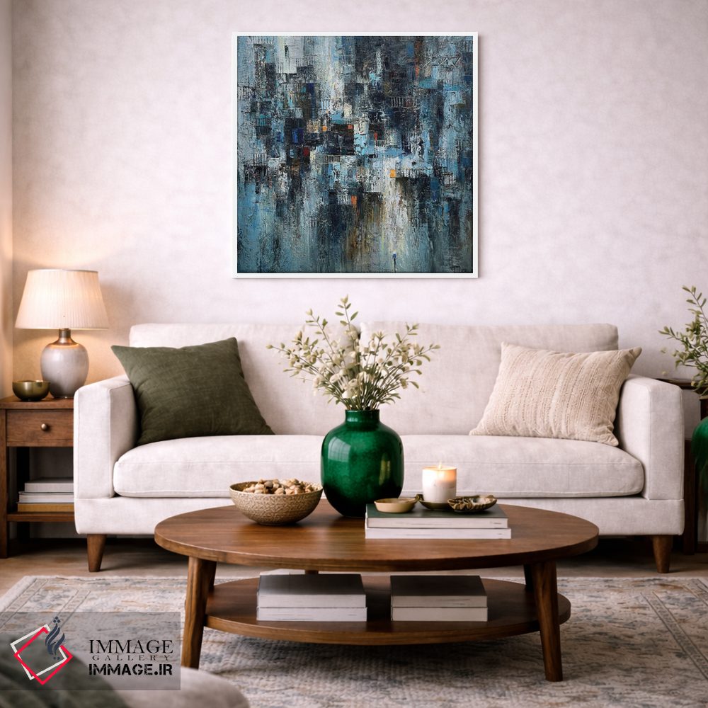 تابلو انتزاعی ریتم خیابان اثر له نگوک کوآن - D2W