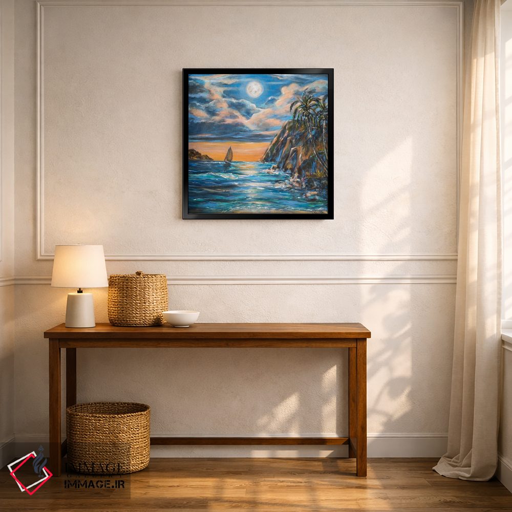 تابلو دکوراتیو عشق جزیره ای اثر لیندا اولسن - D6B