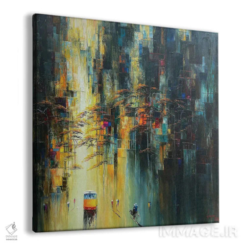 تابلو دکوراتیو گل آفتابگردان پاییزی ۱ اثر له نگوک کوآن - نمای پرسپکتیو محصول