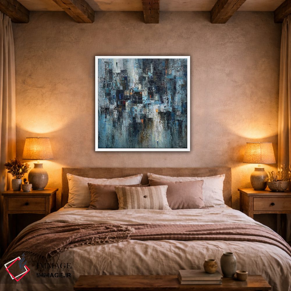 تابلو انتزاعی ریتم خیابان اثر له نگوک کوآن - D3W