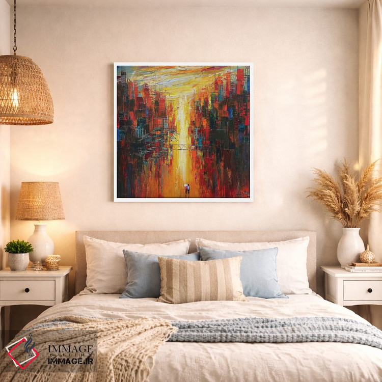 تابلو دکوراتیو دلتنگ خورشید اثر له نگوک کوآن - D1W