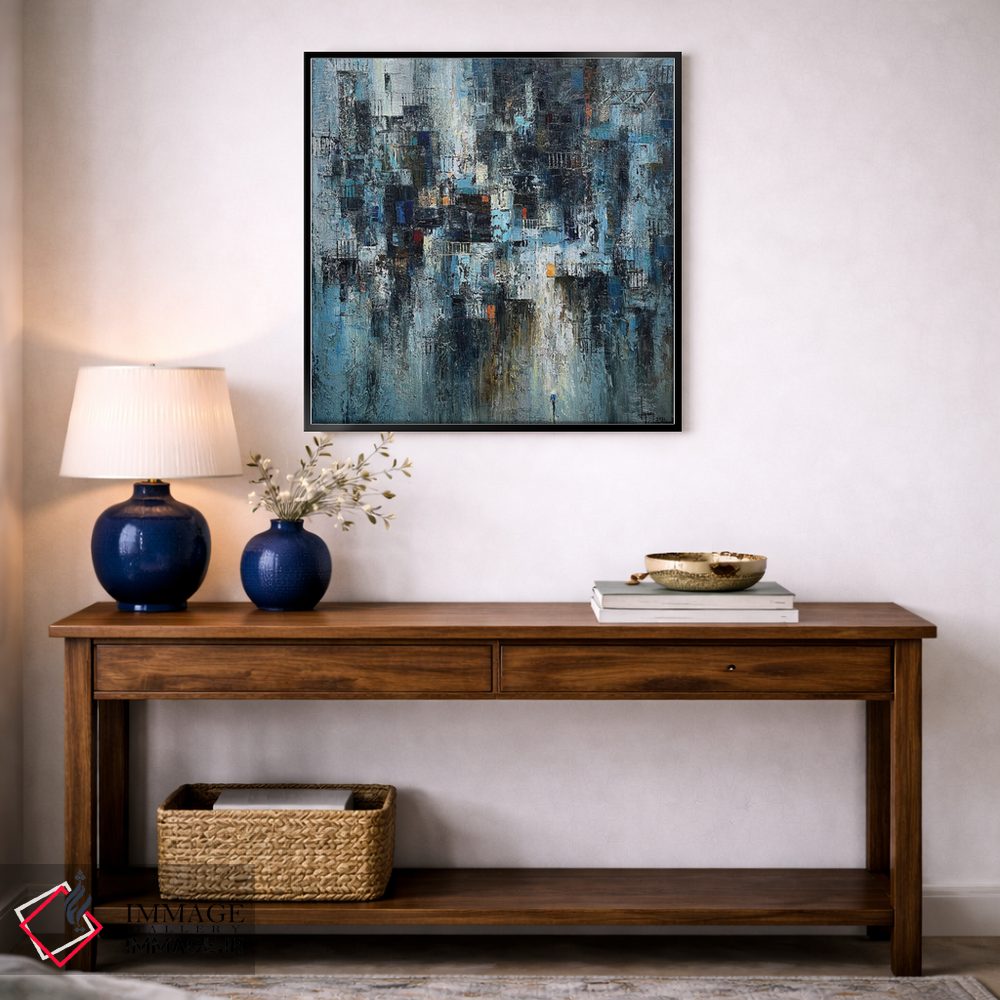 تابلو انتزاعی ریتم خیابان اثر له نگوک کوآن - D4B