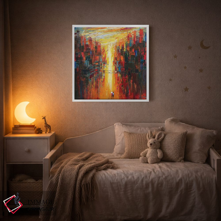 تابلو دکوراتیو دلتنگ خورشید اثر له نگوک کوآن - D2W