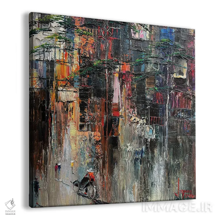 تابلو دکوراتیو آوازهای خیابان ۱ اثر له نگوک کوآن - نمای پرسپکتیو محصول