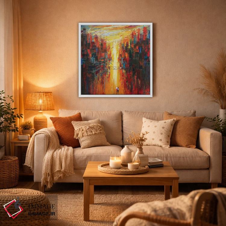 تابلو دکوراتیو دلتنگ خورشید اثر له نگوک کوآن - D4W