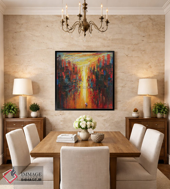 تابلو دکوراتیو دلتنگ خورشید اثر له نگوک کوآن - D3B