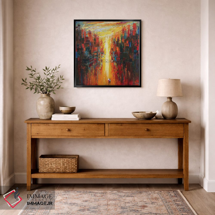 تابلو دکوراتیو دلتنگ خورشید اثر له نگوک کوآن - D5B