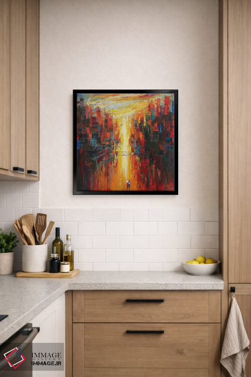تابلو دکوراتیو دلتنگ خورشید اثر له نگوک کوآن - D6B