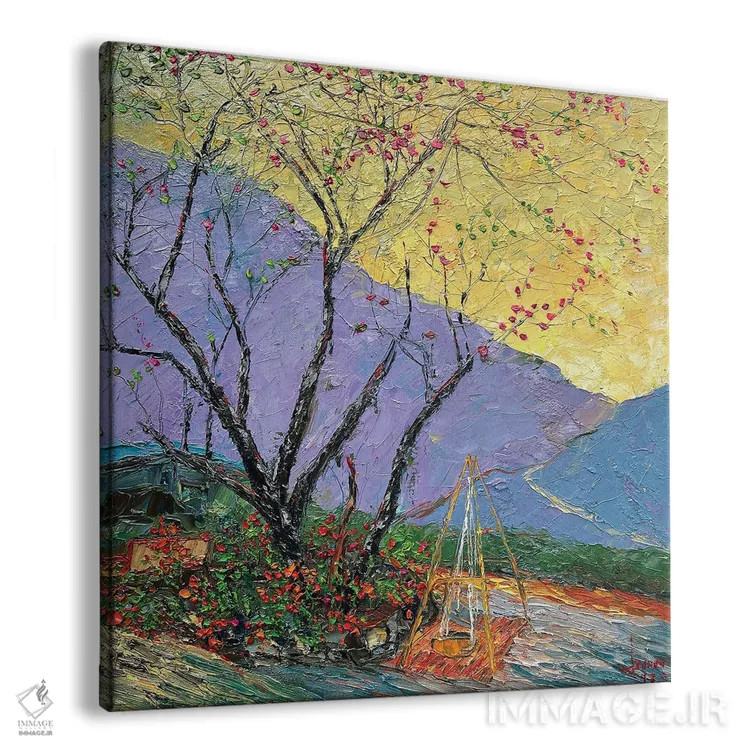 تابلو دکوراتیو انتظار باد بهاری اثر له نگوک کوآن - نمای پرسپکتیو محصول