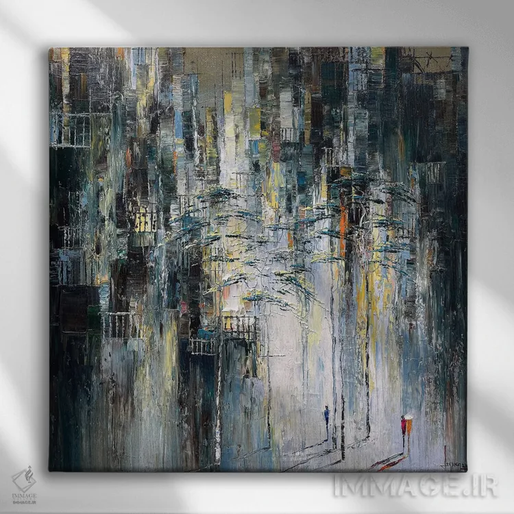 تابلو دکوراتیو خیابان دور اثر له نگوک کوآن - نمای روبهرو روی دیوار