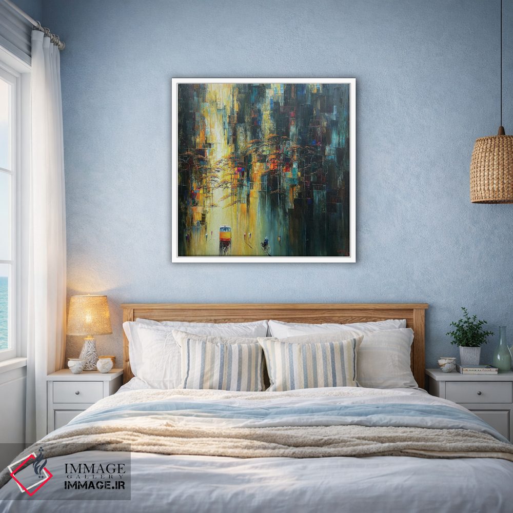 تابلو دکوراتیو گل آفتابگردان پاییزی ۱ اثر له نگوک کوآن - D1W