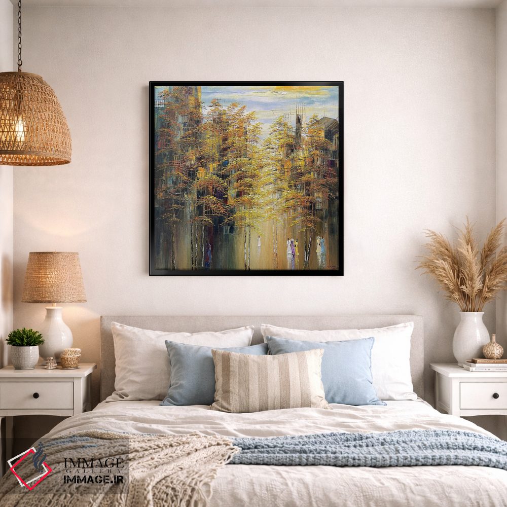 تابلو دکوراتیو پاییز-فصل تغییر برگ ها اثر له نگوک کوآن - D1B