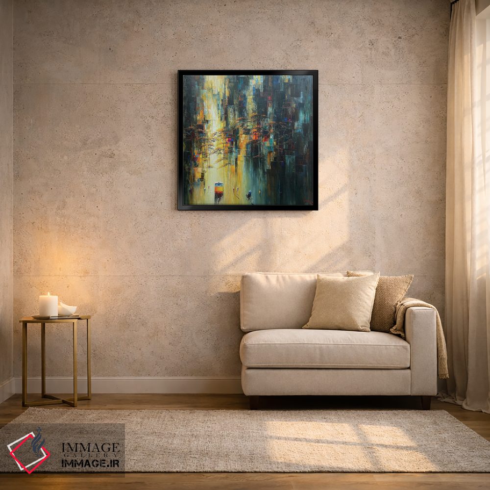 تابلو دکوراتیو گل آفتابگردان پاییزی ۱ اثر له نگوک کوآن - D2B