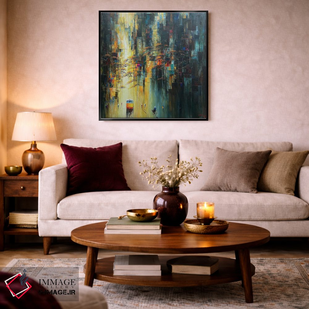 تابلو دکوراتیو گل آفتابگردان پاییزی ۱ اثر له نگوک کوآن - D3B