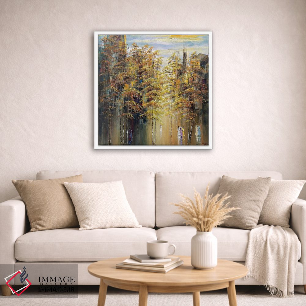 تابلو دکوراتیو پاییز-فصل تغییر برگ ها اثر له نگوک کوآن - D3W