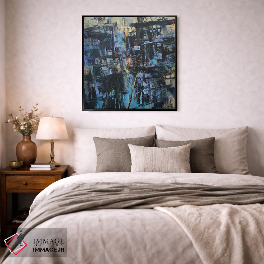 تابلو انتزاعی کوچه قدیمی اثر له نگوک کوآن - D3B