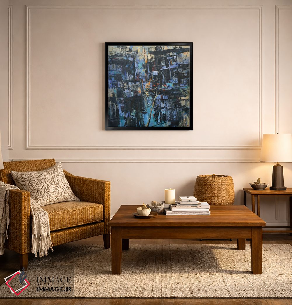 تابلو انتزاعی کوچه قدیمی اثر له نگوک کوآن - D5B